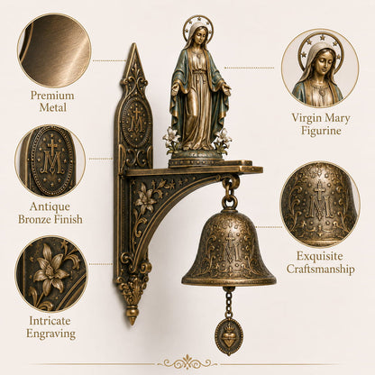 🕊️Virgin Mary Wall Bell  - A Blessing for Your Home
