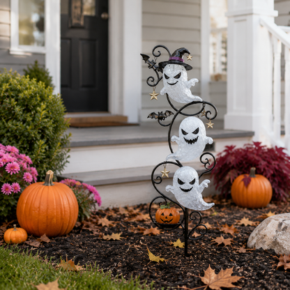 Solar Halloween Little Ghost Garden Stake Light