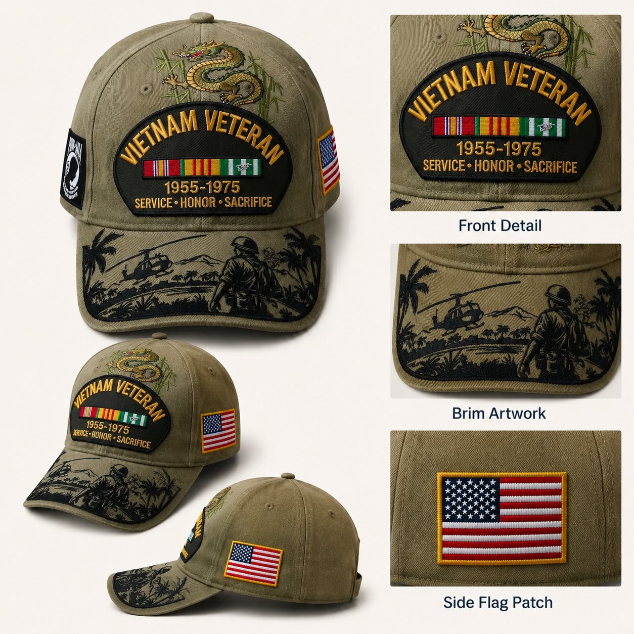 Last Day Promo: 49% OFF 🎖️ - Vietnam Veteran Tribute Cap