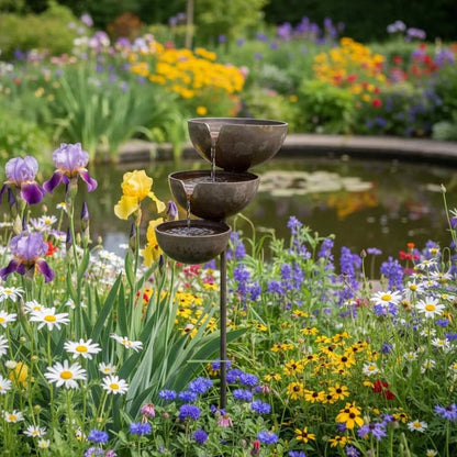 Last Day 50% OFF🔥Bring Life Back To Your Garden – Rain Catcher Bird Bath 🌿🐦
