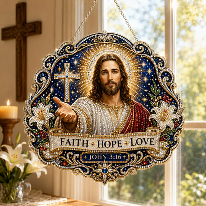 🙏✝️Christian Diamond Art Hanging Ornament Kit