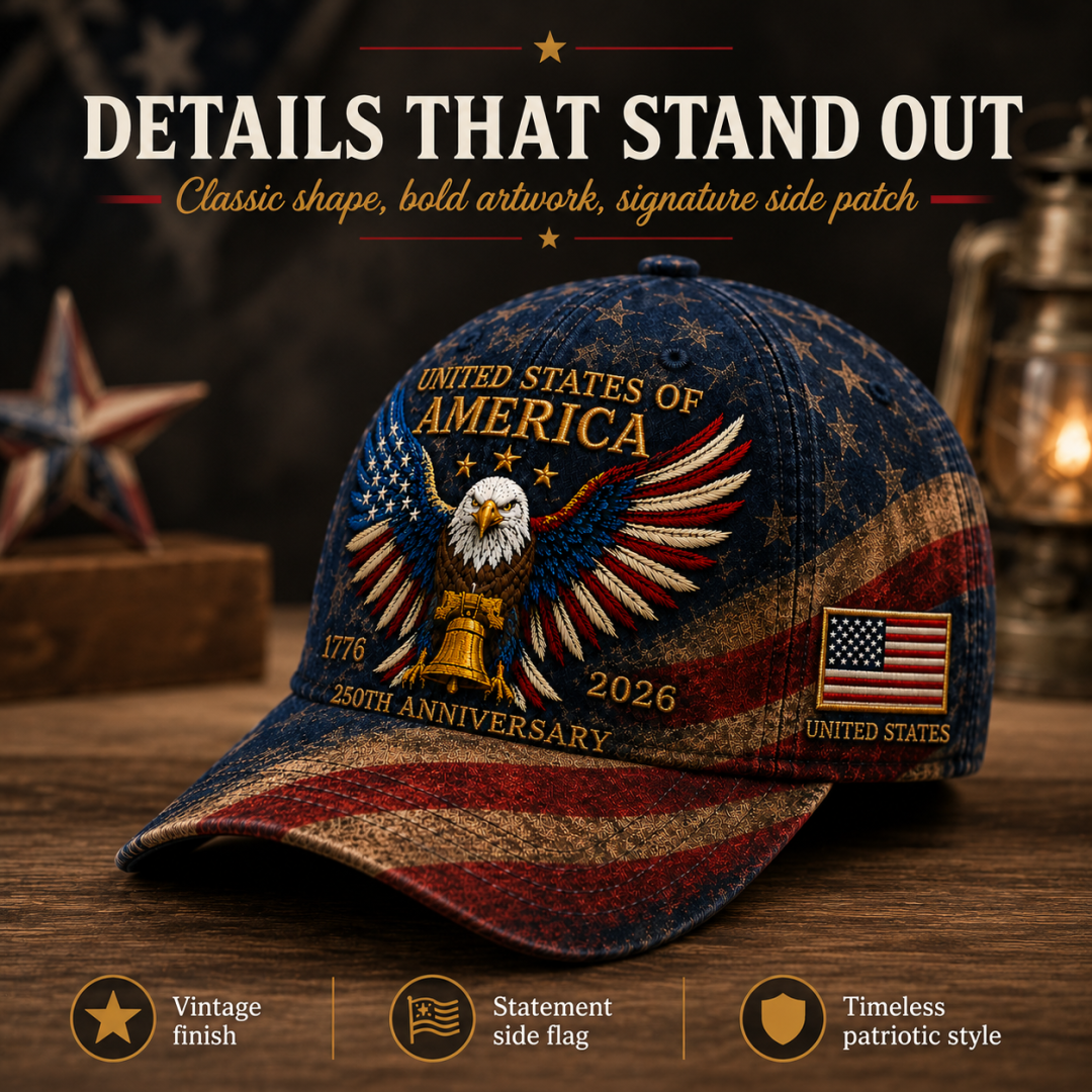🇺🇸 250th Anniversary American Eagle Baseball Cap