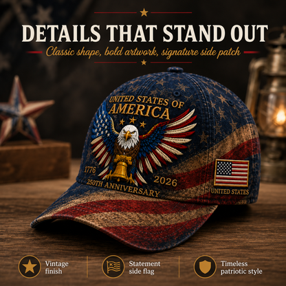 🇺🇸 250th Anniversary American Eagle Baseball Cap