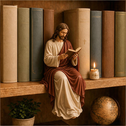 Virgin Mary Reading Figure
