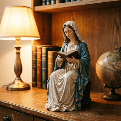 Virgin Mary Reading Figure