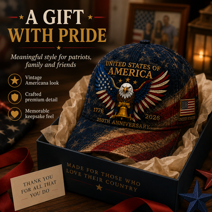 🇺🇸 250th Anniversary American Eagle Baseball Cap