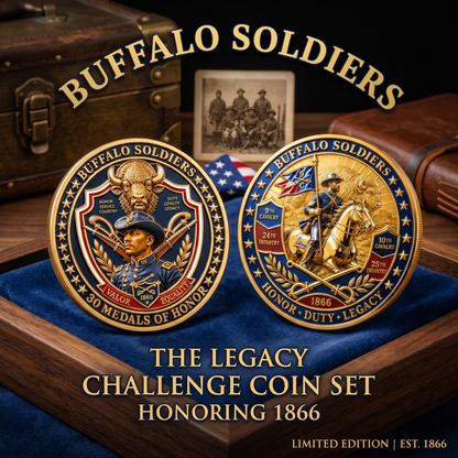 Buffalo Soldiers 1866 Heritage Commemorative Metal Medal