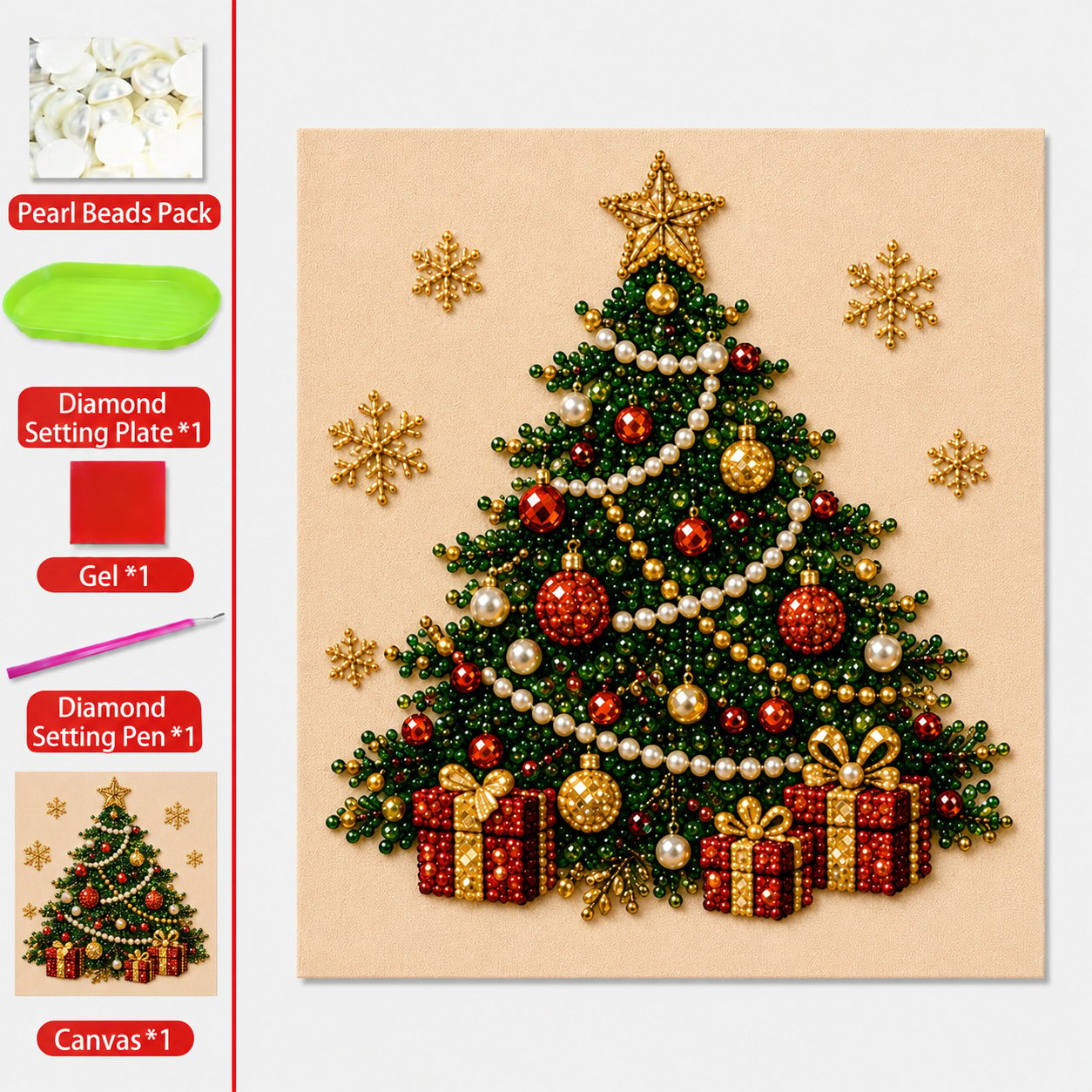 🎄 Christmas Pearl Art Painting Kit