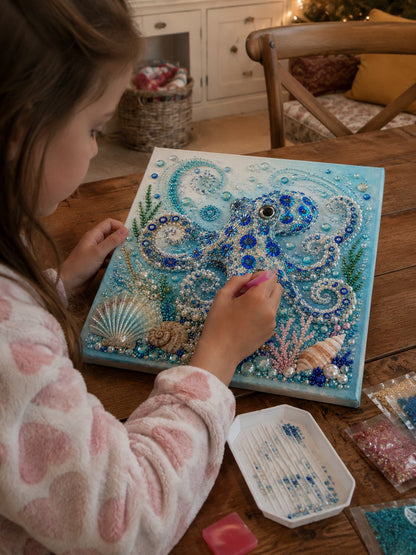 🌊✨ Ocean Theme Pearl Art DIY Kit – Relaxing DIY Craft to Create Stunning Coastal Artwork