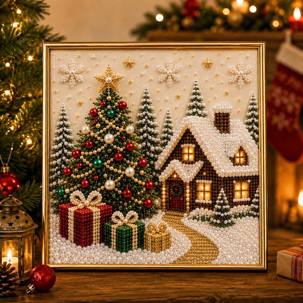 🎄 Christmas Pearl Art Painting Kit