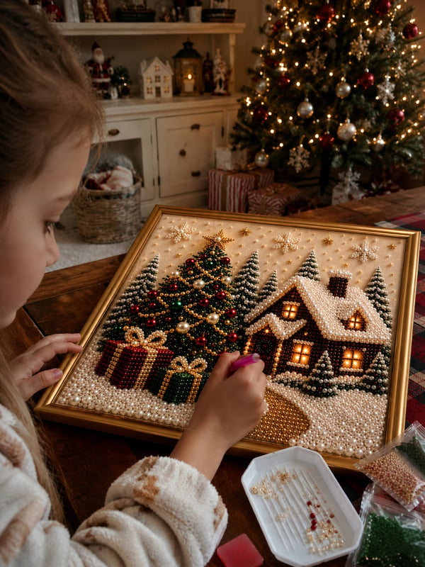 🎄 Christmas Pearl Art Painting Kit