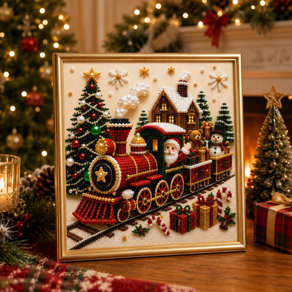 🎄 Christmas Pearl Art Painting Kit