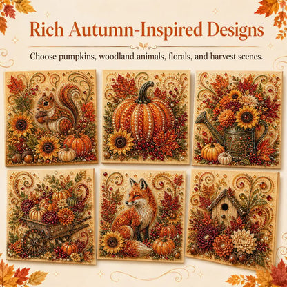 🍂✨ Autumn Pearl Painting Kit – Create a Beautiful Fall Artwork With a Touch of Sparkle