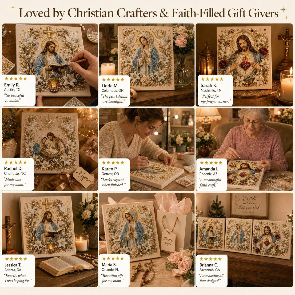 DIY Jesus Pearl Art Kit
