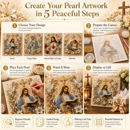 DIY Jesus Pearl Art Kit