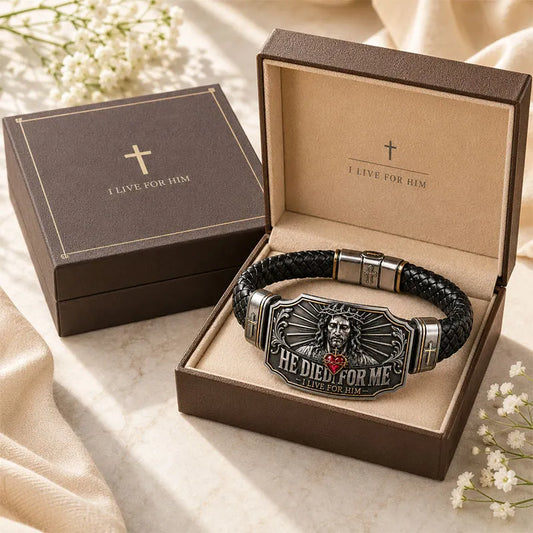 🕊️ "He Died For Me" Bracelet – A Sacred Reminder of Redemption