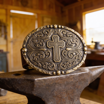 Christian Western Belt Buckle