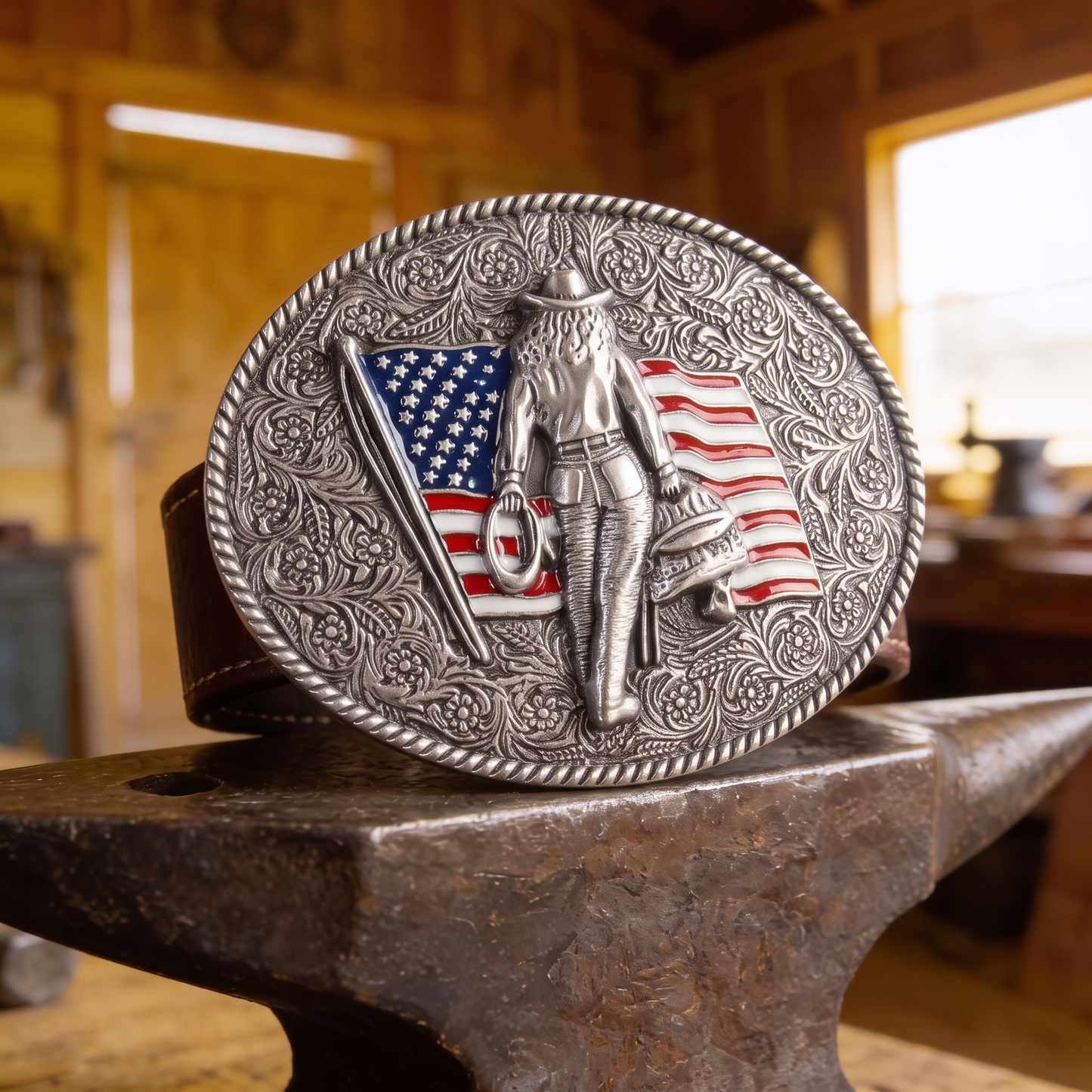 Christian Western Belt Buckle