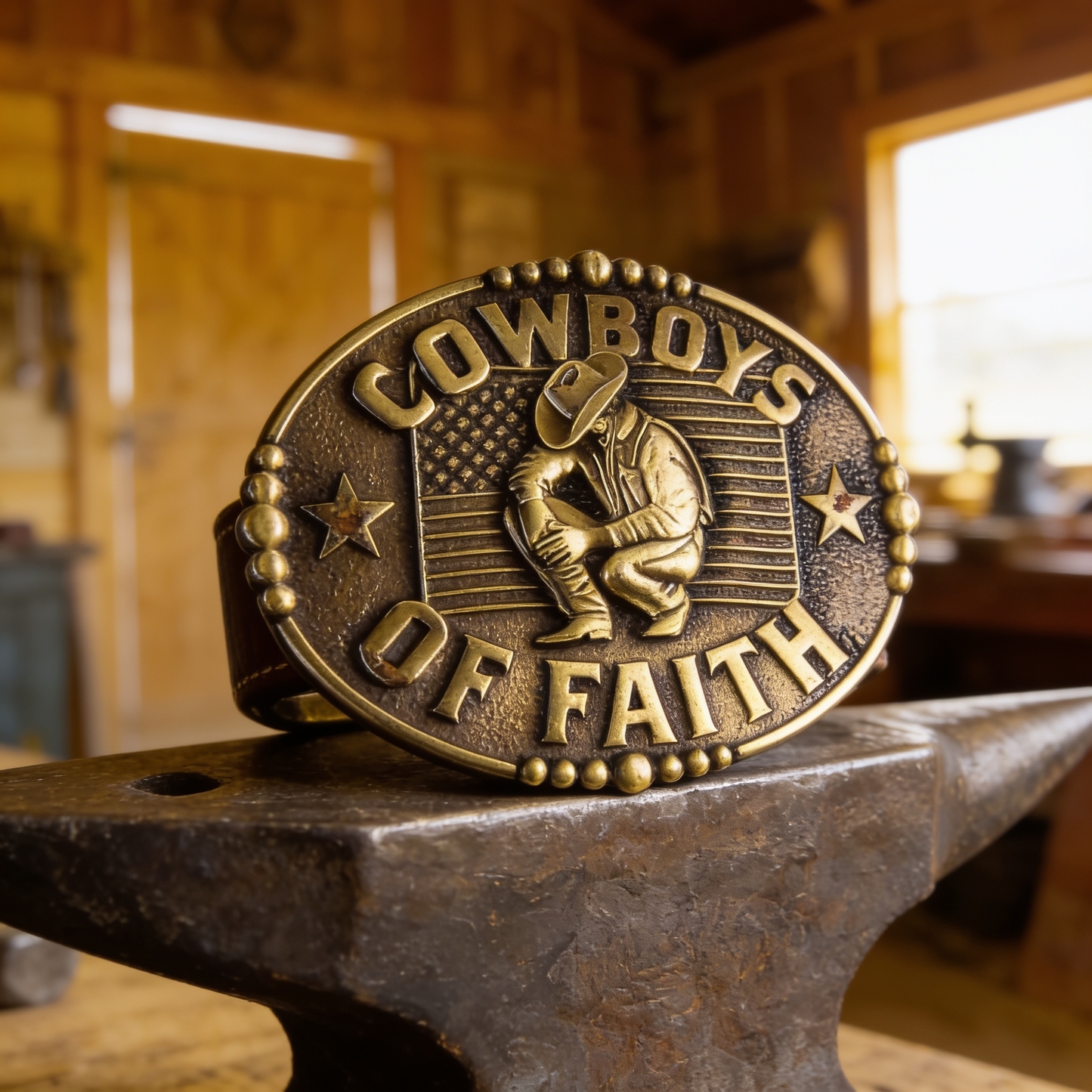 Christian Western Belt Buckle