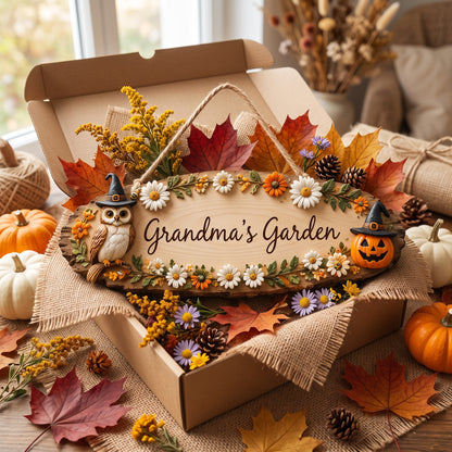 Personalized Halloween Magic Garden Sign