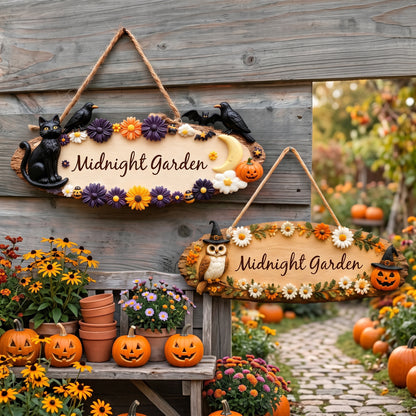 Personalized Halloween Magic Garden Sign