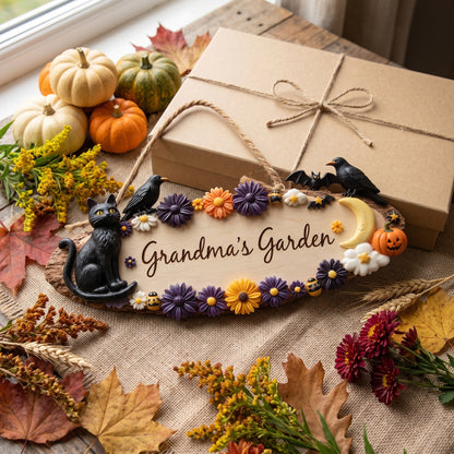 Personalized Halloween Magic Garden Sign