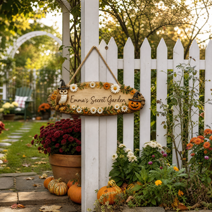 Personalized Halloween Magic Garden Sign