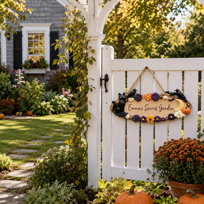 Personalized Halloween Magic Garden Sign