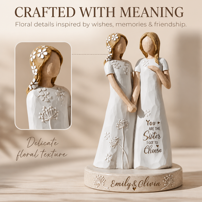 "You Are The Sister I Got To Choose" Custom Friendship Keepsake