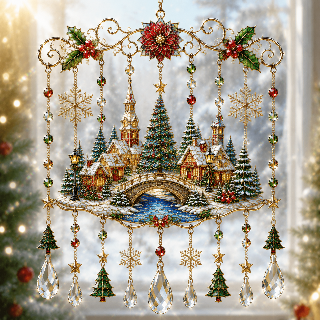 🔥Last Day 49% OFF - Handmade Christmas Window Hanging