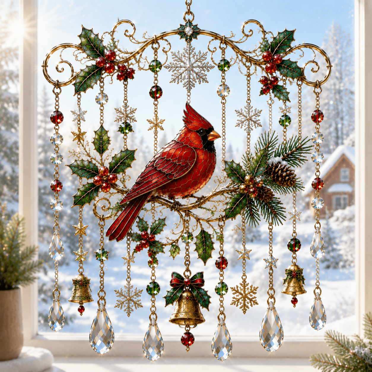 🔥Last Day 49% OFF - Handmade Christmas Window Hanging