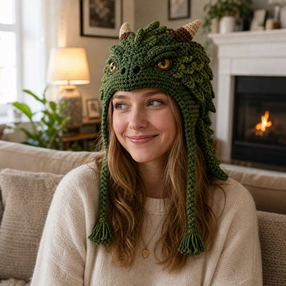 🧶✨ Fantasy Character Hood Hat DIY Crochet Kit Series