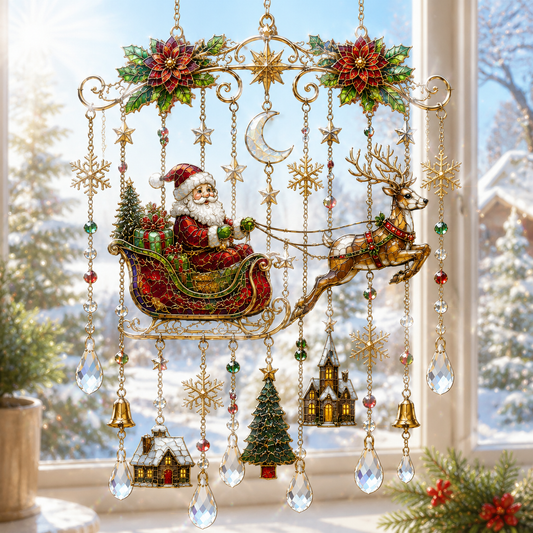 Handmade Christmas Window Hanging
