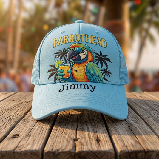 Personalized Parrot Paradise Trucker Hat