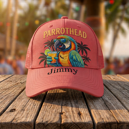 Personalized Parrot Paradise Trucker Hat