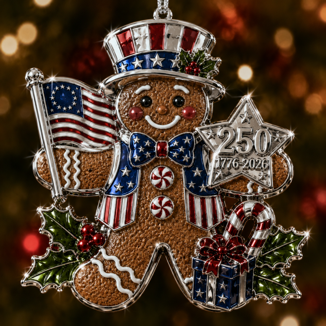 🇺🇸 America 250th Anniversary Christmas Ornament