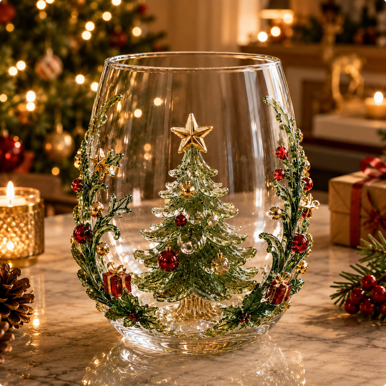 🎅Magical Christmas Glass Cup Collection