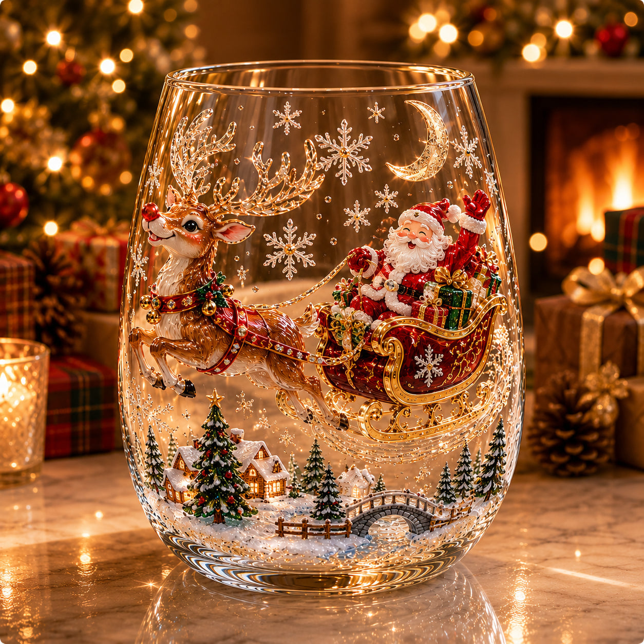 🎅Magical Christmas Glass Cup Collection