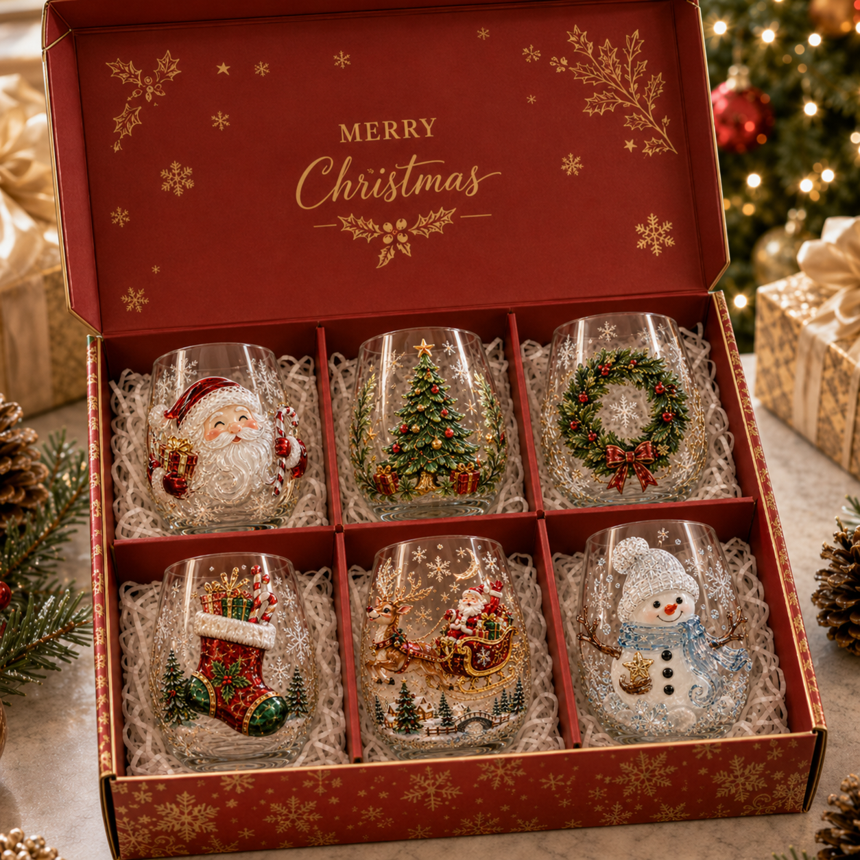 🎅Magical Christmas Glass Cup Collection