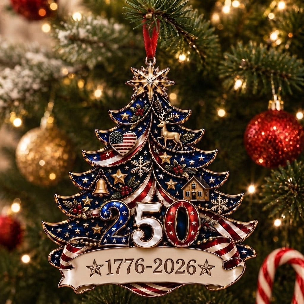 🇺🇸 America’s 250th Anniversary Christmas Ornament