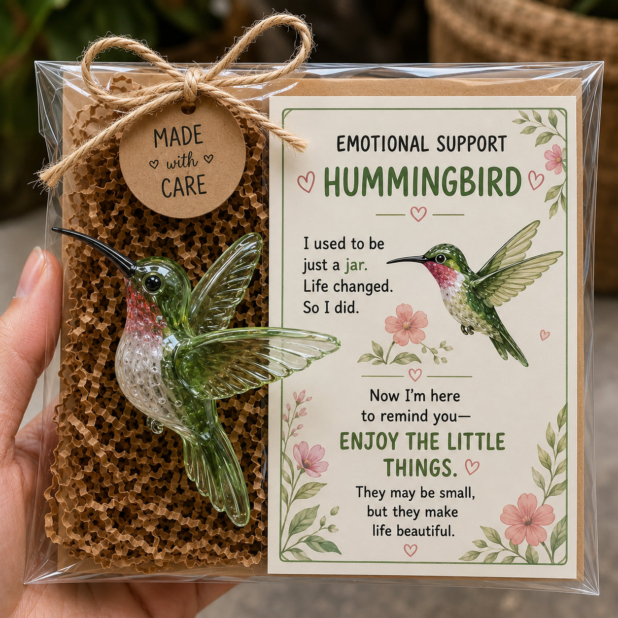 💛 Emotional Support Glass Animal Gift – A Little Reminder You Matter 🐝🐸🌸