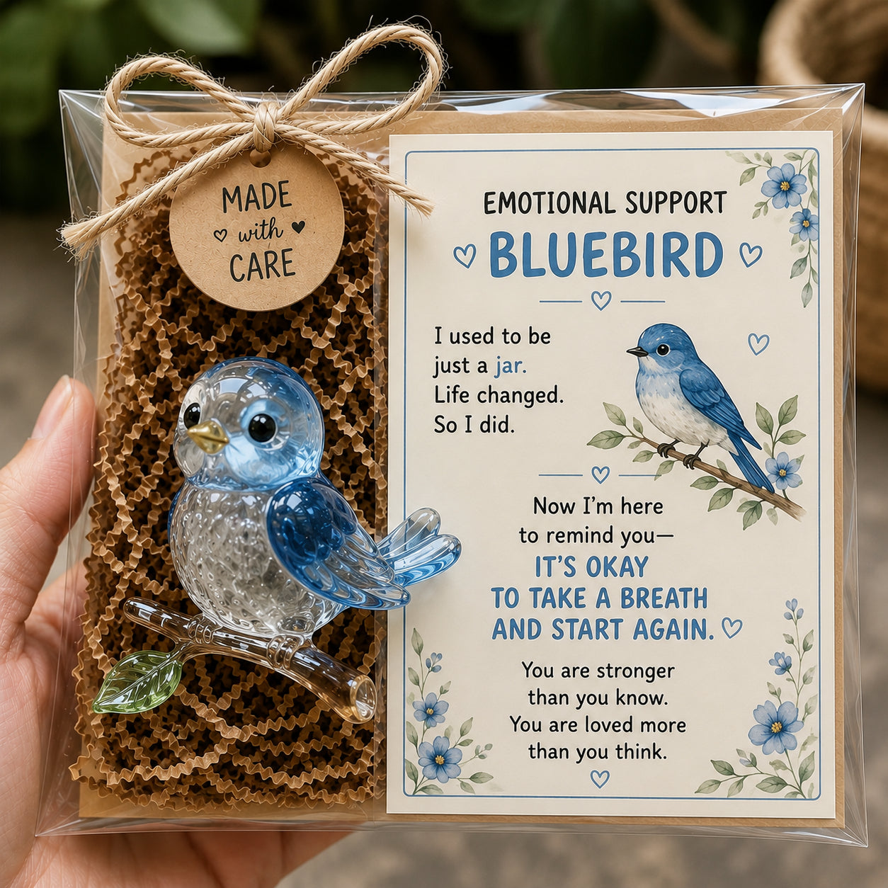 💛 Emotional Support Glass Animal Gift – A Little Reminder You Matter 🐝🐸🌸