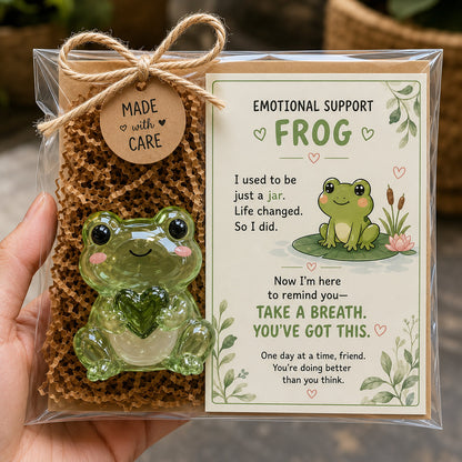 💛 Emotional Support Glass Animal Gift – A Little Reminder You Matter 🐝🐸🌸