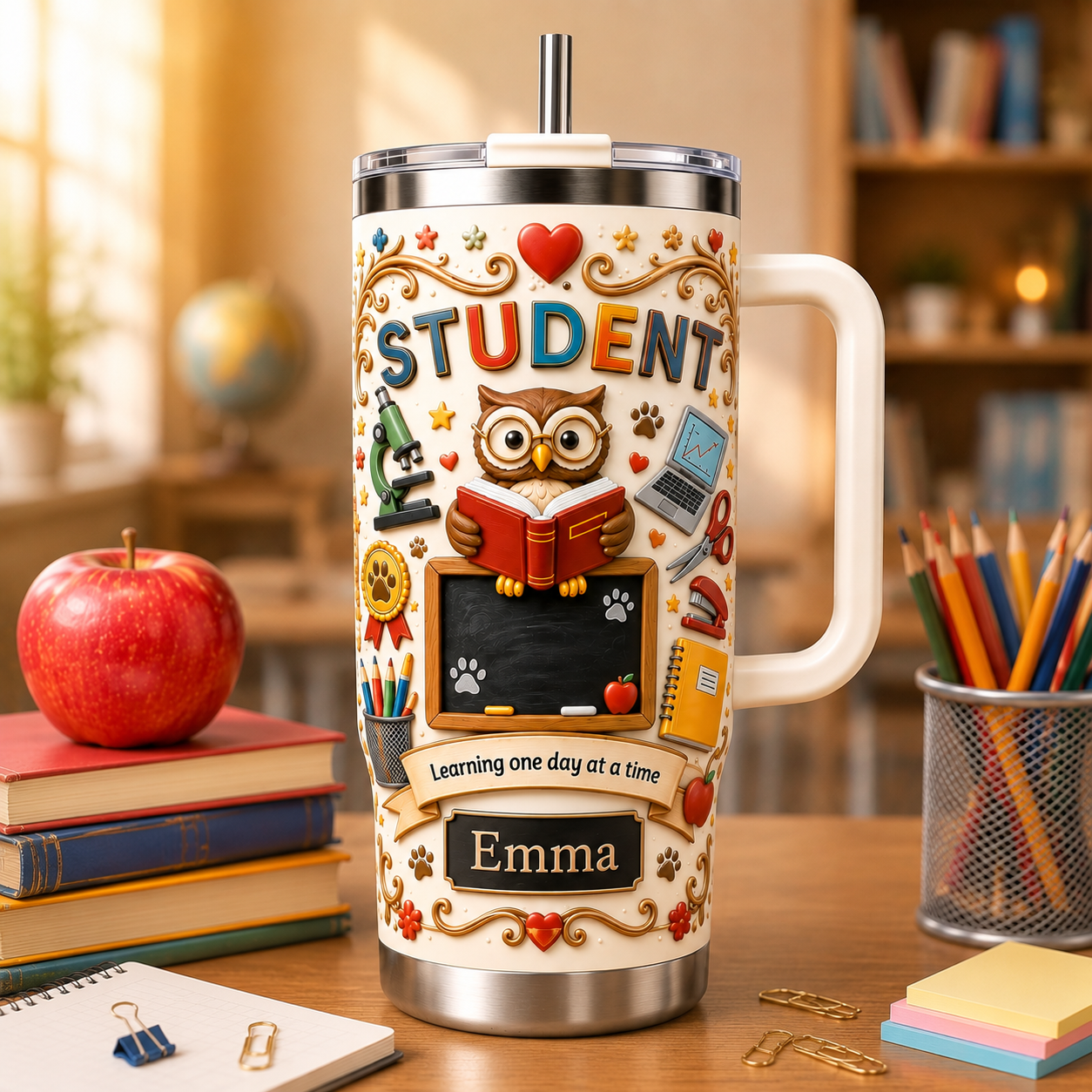 Personalized Teacher Gift Tumbler For Back To School