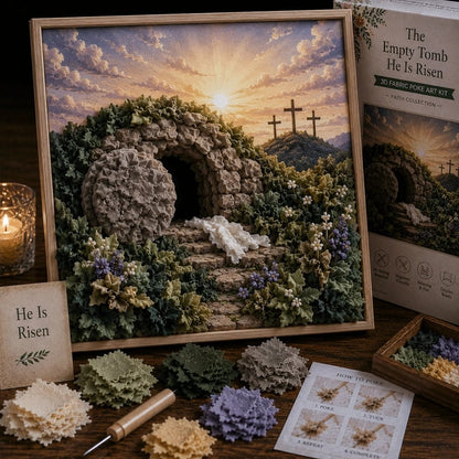 ✝️ 3D Christian Fabric Poke Art Kit – A little faith, one beautiful fabric fold at a time 🙏✨