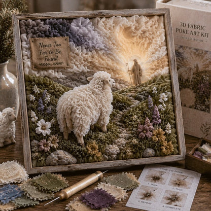 ✝️ 3D Christian Fabric Poke Art Kit – A little faith, one beautiful fabric fold at a time 🙏✨