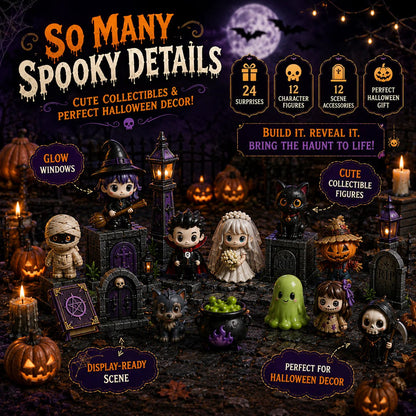 🏚️🎃Haunted House Build-Up Blind Box – 24 Days of Spooky Surprises