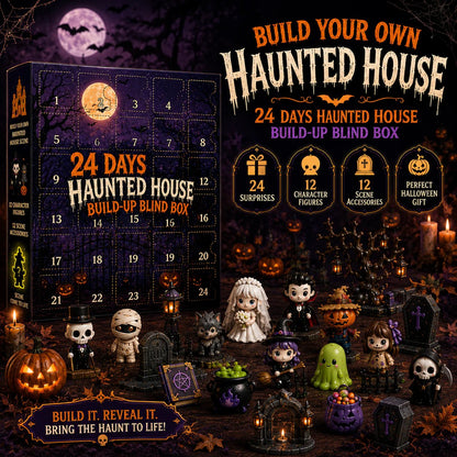 🏚️🎃Haunted House Build-Up Blind Box – 24 Days of Spooky Surprises