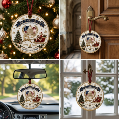 🇺🇸 250th Anniversary Christmas Ornament