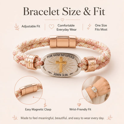 ✝️ Christian Scripture Faith Bracelet Collection – 6 Meaningful Bible Verse Designs with Raised Gold Cross, Magnetic Clasp &amp; Matching Gift Box 🙏✨
